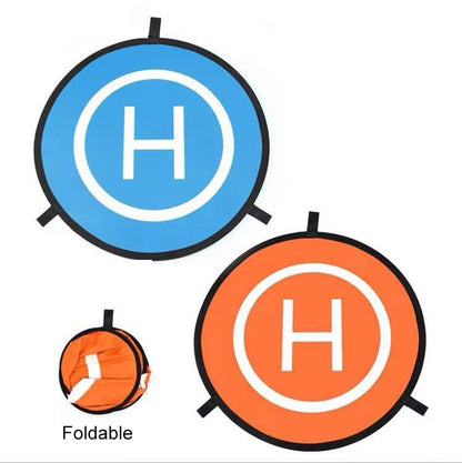Universal Helipad Landing Pad สำหรับโดรน, Diameter 55cm Blue Orange, Diameter 75cm Blue Orange, Diameter 90cm Blue Orange, Diameter 110cm Blue Orange