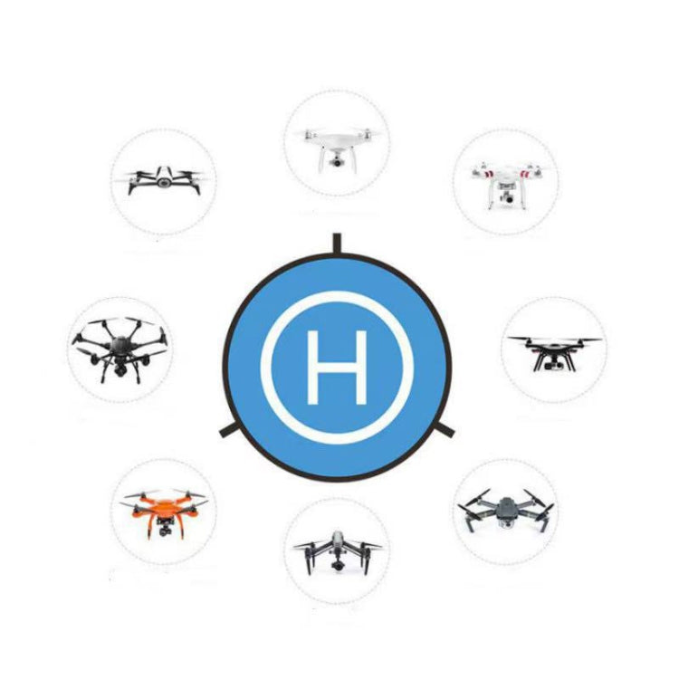 Universal Helipad Landing Pad สำหรับโดรน, Diameter 55cm Blue Orange, Diameter 75cm Blue Orange, Diameter 90cm Blue Orange, Diameter 110cm Blue Orange