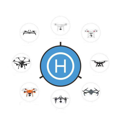 Universal Helipad Landing Pad สำหรับโดรน, Diameter 55cm Blue Orange, Diameter 75cm Blue Orange, Diameter 90cm Blue Orange, Diameter 110cm Blue Orange