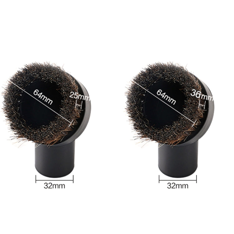 5 ชิ้นสำหรับเครื่องดูดฝุ่น Midea หัวแปรงขนม้า, ขนแปรงยาว:, 25mm, 36mm