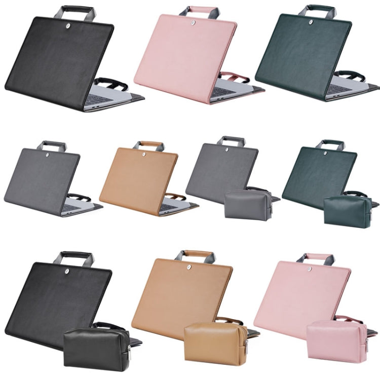 กระเป๋าแล็ปท็อปเคสป้องกันกระเป๋าหิ้วสำหรับ MacBook Pro 15.4 นิ้ว, Black, Dark Gray, Pink, Dark Green, Black + Power Bag, Dark Gray + Power Bag, Pink + Power Bag, Khaki + Power Bag, Ink Green + Power Bag