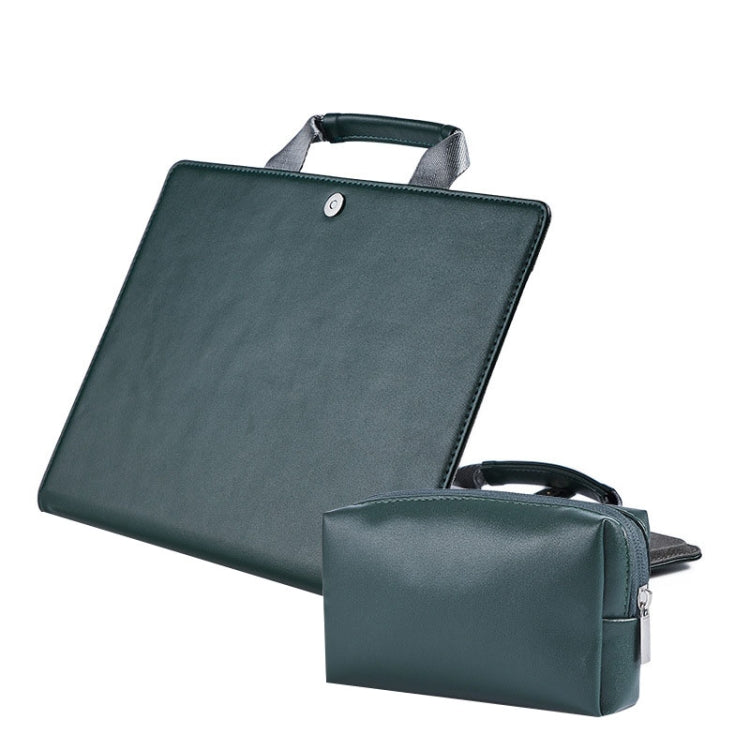 กระเป๋าแล็ปท็อปเคสป้องกันกระเป๋าหิ้วสำหรับ MacBook Pro 15.4 นิ้ว, Black, Dark Gray, Pink, Dark Green, Black + Power Bag, Dark Gray + Power Bag, Pink + Power Bag, Khaki + Power Bag, Ink Green + Power Bag