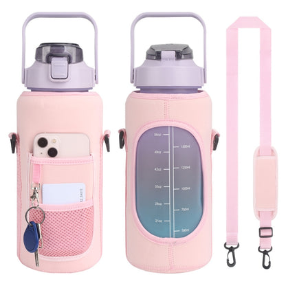 กล่องใส่ขวดน้ำสำหรับดำน้ำ 2 ลิตรพร้อมสายรัด, Pink Glue Buckle, Pink Metal Buckle, Black Metal Buckle, Black