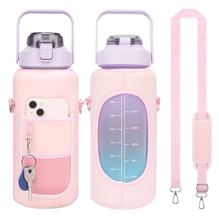 กล่องใส่ขวดน้ำสำหรับดำน้ำ 2 ลิตรพร้อมสายรัด, Pink Glue Buckle, Pink Metal Buckle, Black Metal Buckle, Black