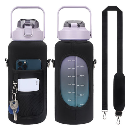 กล่องใส่ขวดน้ำสำหรับดำน้ำ 2 ลิตรพร้อมสายรัด, Pink Glue Buckle, Pink Metal Buckle, Black Metal Buckle, Black