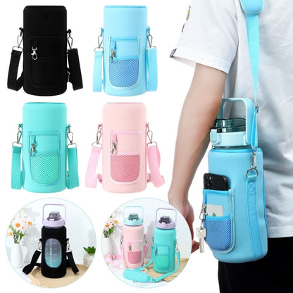 กล่องใส่ขวดน้ำสำหรับดำน้ำ 2 ลิตรพร้อมสายรัด, Pink Glue Buckle, Pink Metal Buckle, Black Metal Buckle, Black