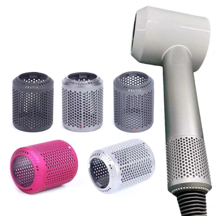 ตัวกรองฝุ่นฝาครอบด้านนอก 2 ชิ้นสำหรับเครื่องเป่าผม Dyson HD01/HD03/HD08, Outer Filter Cover Grey, Outer Filter Cover Silver, Outer Filter Cover Rose Red, Outer Filter Cover Black, Outer Filter Cover Gray, Outer Filter Cover Red