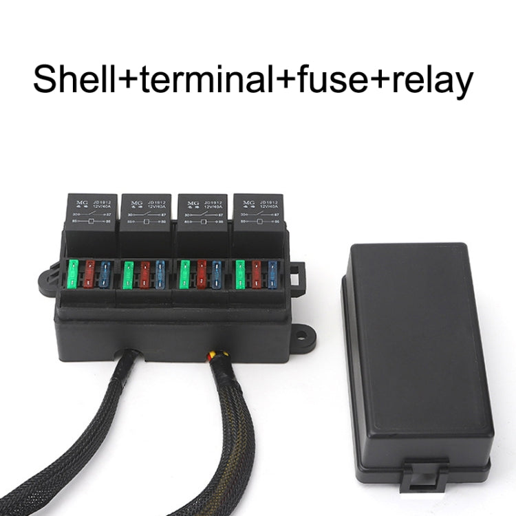 รีเลย์รถยนต์ RV ภาพรังสีเสียงดัดแปลงกล่องประกันแม่เหล็กไฟฟ้า, TF008-10 12V 4Pin, TF008-10 12V 5Pin, TF008-10 24V 4Pin, TF008-10 24V 5Pin