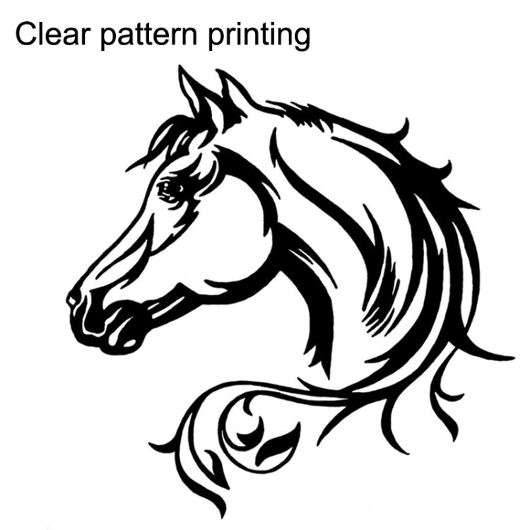 5PCS FGM-002 แกะสลักสติกเกอร์สะท้อนแสง Galloping Horse Car Body Sticker, Galloping Horse