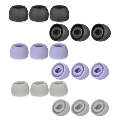 ที่อุดหูซิลิโคน 6 ชิ้นสำหรับ TWS Samsung Galaxy Buds Pro, Large Black, Medium Black, Small Black, Large Gray, Medium Gray, Small Gray, Large Purple, Medium Purple, Small Purple