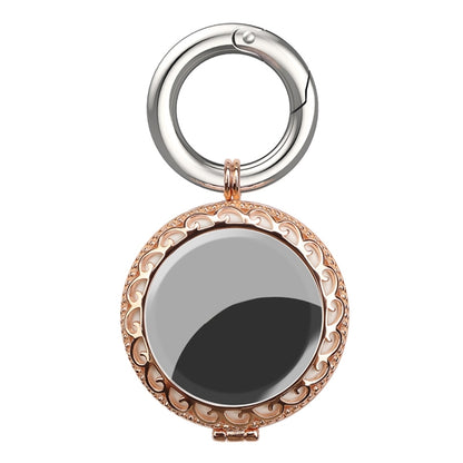 Anti-Lost Plating Locator Tracker ฝาครอบป้องกันสำหรับ Airtag, Black Gold, White Gold, Rose Gold, สีทอง