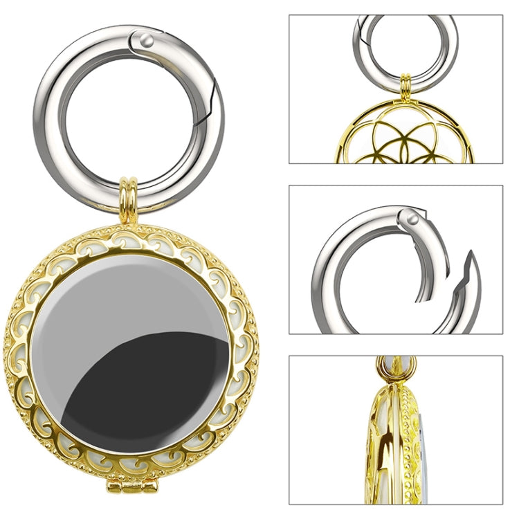 Anti-Lost Plating Locator Tracker ฝาครอบป้องกันสำหรับ Airtag, Black Gold, White Gold, Rose Gold, สีทอง