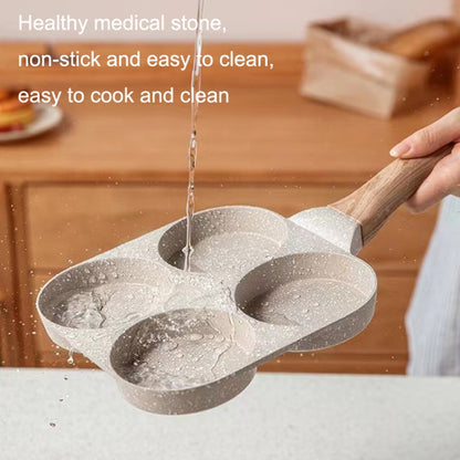 Maifan Stone กระทะไข่เบอร์เกอร์กระทะนอนสติ๊กเตาแม่เหล็กไฟฟ้าอเนกประสงค์, Four Hole, Dual Hole