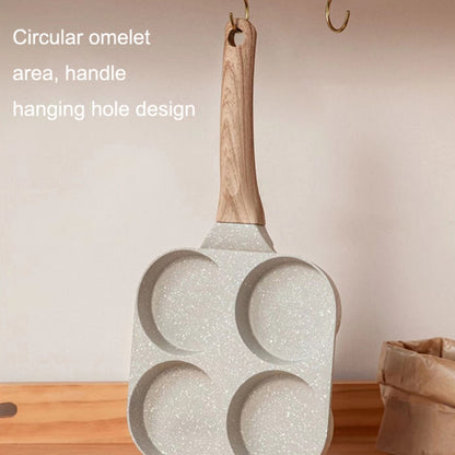 Maifan Stone กระทะไข่เบอร์เกอร์กระทะนอนสติ๊กเตาแม่เหล็กไฟฟ้าอเนกประสงค์, Four Hole, Dual Hole