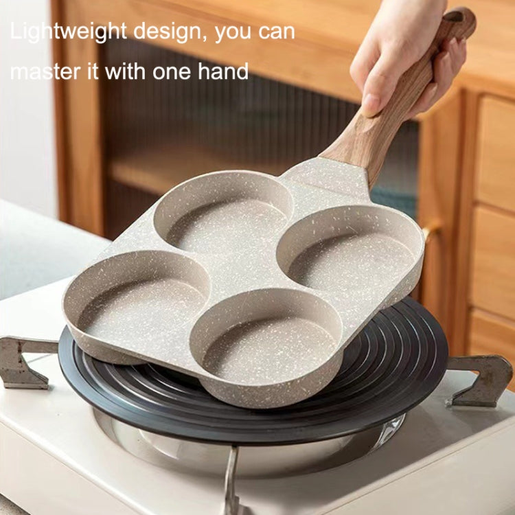 Maifan Stone กระทะไข่เบอร์เกอร์กระทะนอนสติ๊กเตาแม่เหล็กไฟฟ้าอเนกประสงค์, Four Hole, Dual Hole