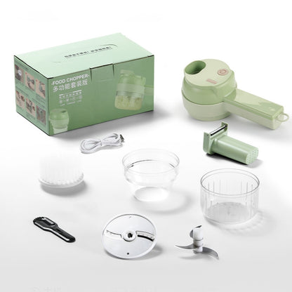 4 in 1 ชุดเครื่องตัดผักไฟฟ้าแบบใช้มือถือ Garlic Mud Masher Garlic Chopper, Garlic Chopper