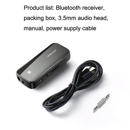 T40 2 In 1 Bluetooth 5.1 ตัวรับส่งสัญญาณ NFC รถ อะแดปเตอร์ AUX, T40 2 In 1
