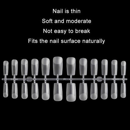 240 PCS Extended Manicure No-Engraving Frosted Thin Nail Piece, WH-106, WH-107, WH-107 Single Number 5-9, WH-108, WH-108 Single Number 5-9, Wh-109, WH-109 Single Number 5-9, WH-110