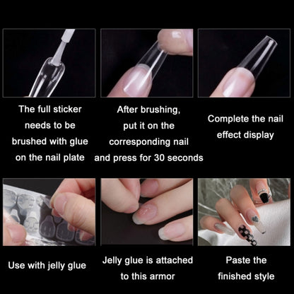 240 PCS Extended Manicure No-Engraving Frosted Thin Nail Piece, WH-106, WH-107, WH-107 Single Number 5-9, WH-108, WH-108 Single Number 5-9, Wh-109, WH-109 Single Number 5-9, WH-110