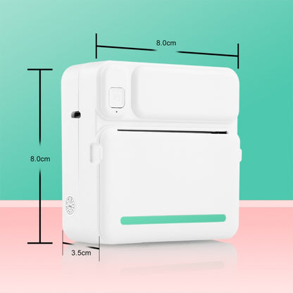 C19 200DPI เครื่องพิมพ์การบ้านนักเรียน Bluetooth Inkless Pocket Printer, Pink, Blue, Pink Printer Paper x 5, Blue Printer Paper x 5, Pink Sticker x 5, Blue Sticker x 5, Pink Set, Blue Set