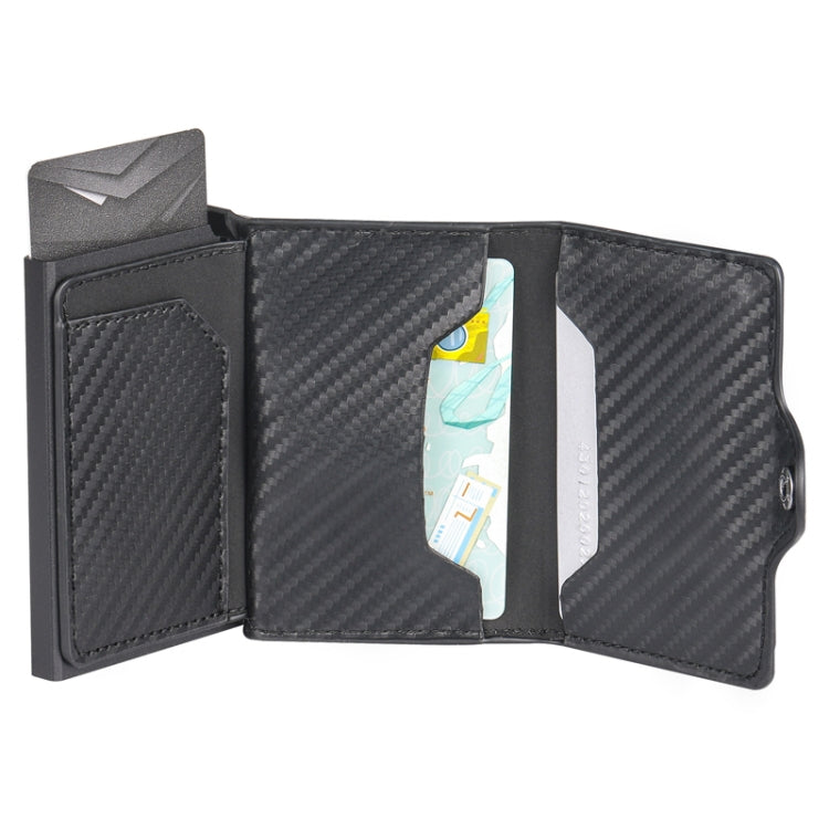 FY2108 กระเป๋าใส่บัตรโลหะ Tracker Wallet สำหรับ AirTag สไตล์:, Crazy Horse (Black)