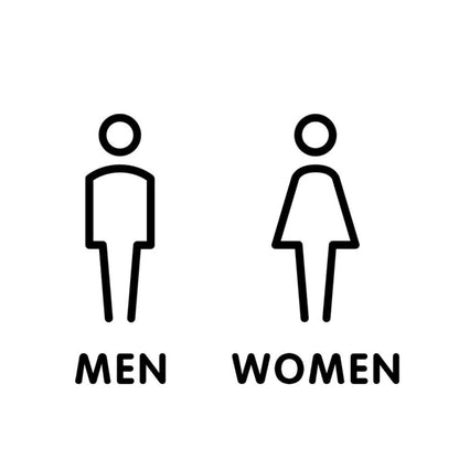 19 x 14 ซม. ป้ายห้องน้ำส่วนบุคคล ป้ายห้องน้ำ ป้ายห้องน้ำ สไตล์:, Black Single Women, Black Single Man, Black  Public, Golden Public, Porcelain White Public, Black Separate, Golden  Separate, Porcelain White  Separate, Tie-Black  Public, Tie-Golden Publ...