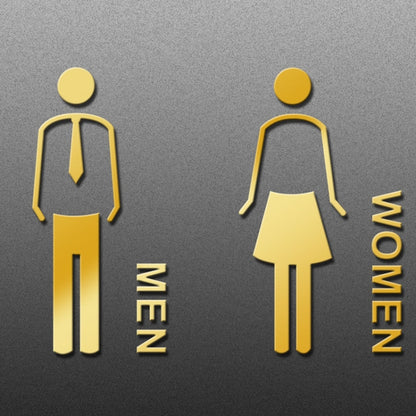 19 x 14 ซม. ป้ายห้องน้ำส่วนบุคคล ป้ายห้องน้ำ ป้ายห้องน้ำ สไตล์:, Black Single Women, Black Single Man, Black  Public, Golden Public, Porcelain White Public, Black Separate, Golden  Separate, Porcelain White  Separate, Tie-Black  Public, Tie-Golden Publ...