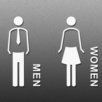 19 x 14 ซม. ป้ายห้องน้ำส่วนบุคคล ป้ายห้องน้ำ ป้ายห้องน้ำ สไตล์:, Black Single Women, Black Single Man, Black  Public, Golden Public, Porcelain White Public, Black Separate, Golden  Separate, Porcelain White  Separate, Tie-Black  Public, Tie-Golden Publ...