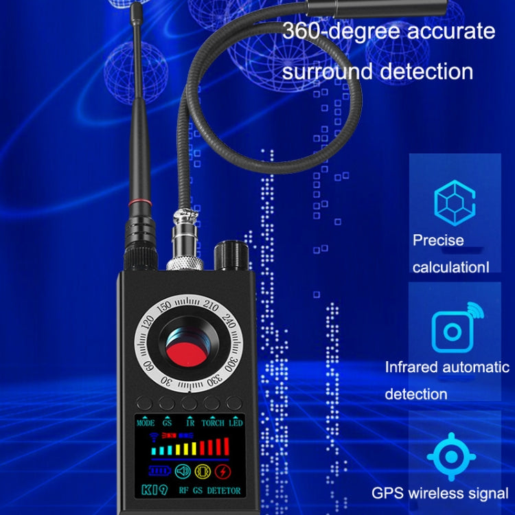K19 เครื่องตรวจจับสัญญาณไร้สาย GPS Anti-Location Scanning Device Detector, K19