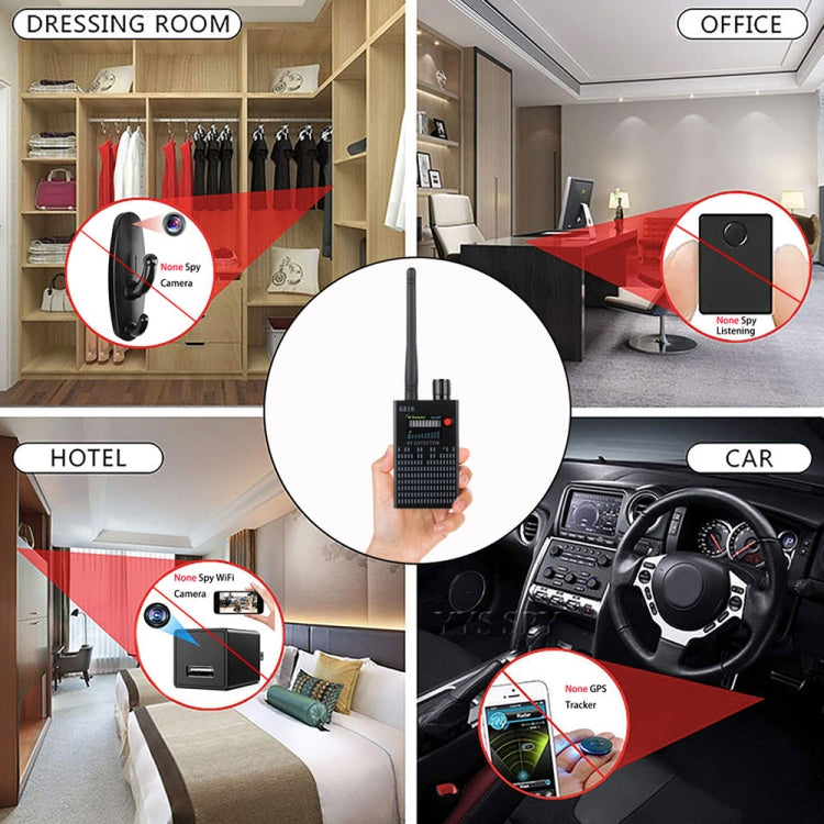G318 เครื่องตรวจจับสัญญาณป้องกันการดักฟังและต่อต้านแคนดิด ตัวระบุตำแหน่ง GPS