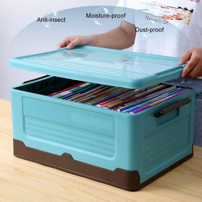 กล่องเก็บหนังสือพับได้กล่องพลาสติก, S Mint Blue, S Banana Yellow, S Sunset Orange, M Mint Blue, M Banana Yellow, M Sunset Orange, L Mint Blue, L Banana Yellow, L Sunset Orange