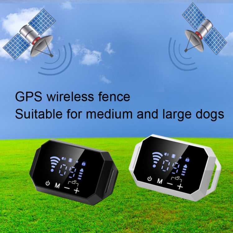 เทรนเนอร์สุนัขรั้วอิเล็กทรอนิกส์ Smart GPS Wireless Bark Stop, White, Black