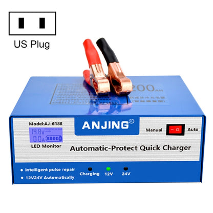 เครื่องชาร์จแบตเตอรี่ ANJING AJ-618E เครื่องซ่อมแบตเตอรี่รถยนต์, EU Plug, US Plug, UK Plug, AU Plug