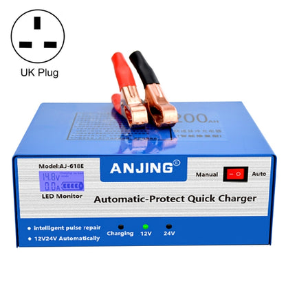 เครื่องชาร์จแบตเตอรี่ ANJING AJ-618E เครื่องซ่อมแบตเตอรี่รถยนต์, EU Plug, US Plug, UK Plug, AU Plug