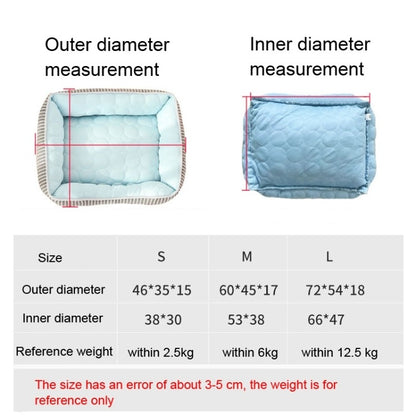 Summer Cold Feeling Dog Cat Kennel Ice Silk Cool Den ขนาด:, S, M, L