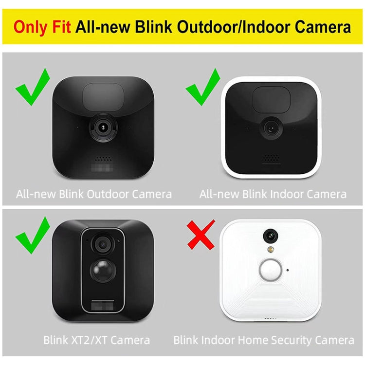ฝาครอบป้องกันซิลิโคนสำหรับกล้องรักษาความปลอดภัย Blink กลางแจ้ง/ในร่ม/XT1/XT2, Black
