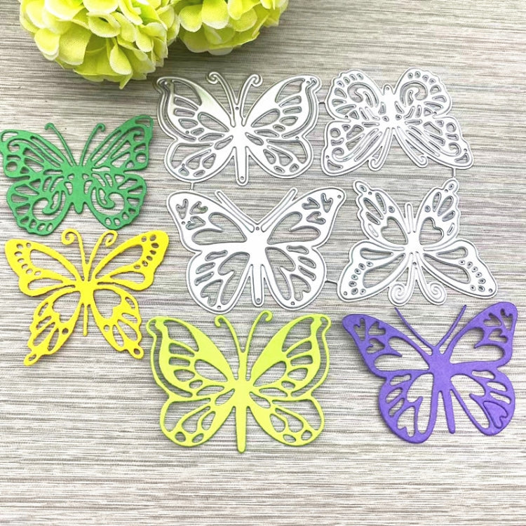 เทมเพลตบัญชีแยกประเภทมือตัดลายนูนผีเสื้อสี่ตัว, Four Butterflies