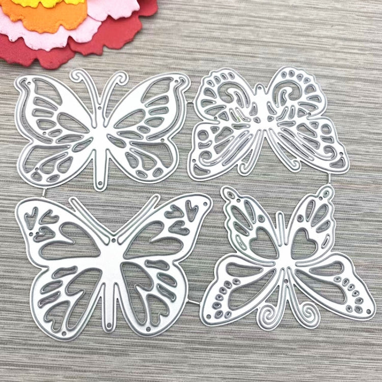 เทมเพลตบัญชีแยกประเภทมือตัดลายนูนผีเสื้อสี่ตัว, Four Butterflies