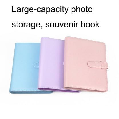2PCS CAIUL 3 นิ้วอัลบั้มภาพหนัง PU การถ่ายภาพดิจิตอลคอลเลกชันภาพถ่ายหนังสือที่ระลึก, Cherry Pink, Clove Purple, Qingkong Blue