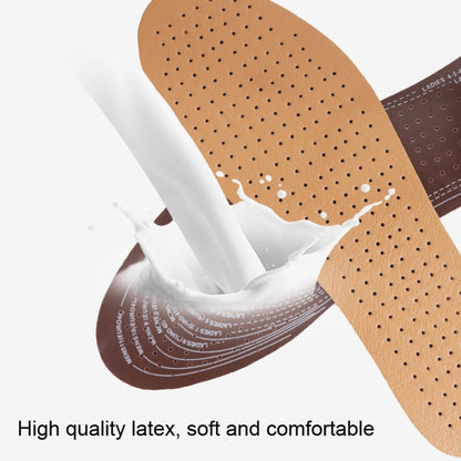 5 คู่ Unisex Perforated Latex Insole พื้นรองเท้าดูดซับเหงื่อ