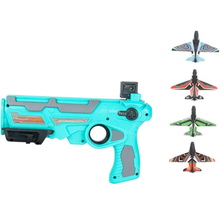 BY-0212 Foam Plane Hand Throw Catapult Aircraft Launcher Glider Model, Blue + 4 x Planes, Yellow + 4 x Planes, Blue, Red