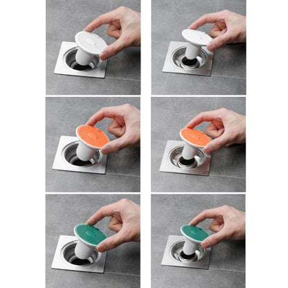 Sewer Deodorant Magnetic Suction Floor Drain Cover, ขนาด:, 3cm (White), 3cm (Orange), 3cm (Green)