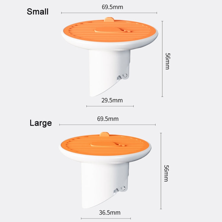 Sewer Deodorant Magnetic Suction Floor Drain Cover, ขนาด:, 3cm (White), 3cm (Orange), 3cm (Green)