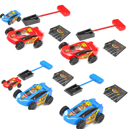 Pedal Catapult เปิดตัวรถแอโรไดนามิกสำหรับผู้ปกครองและเด็กการแข่งรถกลางแจ้ง, Red, Red + Blue Car, Blue, Blue + Red Car