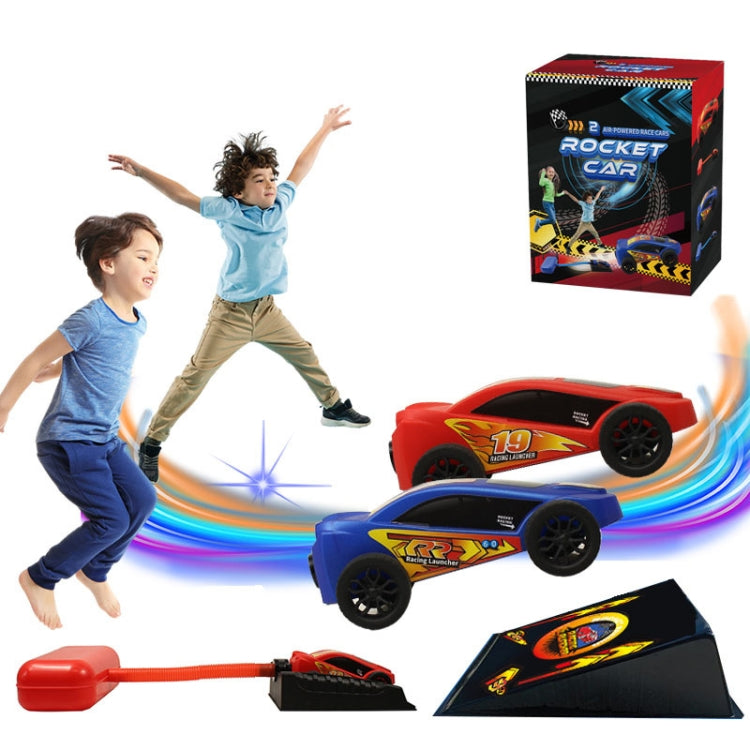 Pedal Catapult เปิดตัวรถแอโรไดนามิกสำหรับผู้ปกครองและเด็กการแข่งรถกลางแจ้ง, Red, Red + Blue Car, Blue, Blue + Red Car