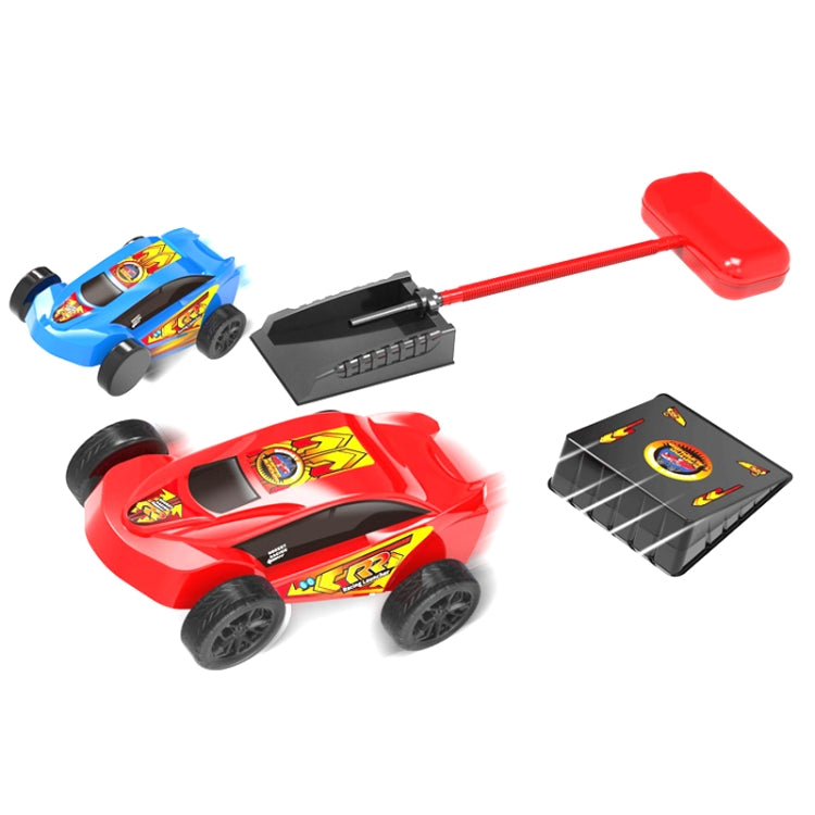 Pedal Catapult เปิดตัวรถแอโรไดนามิกสำหรับผู้ปกครองและเด็กการแข่งรถกลางแจ้ง, Red, Red + Blue Car, Blue, Blue + Red Car