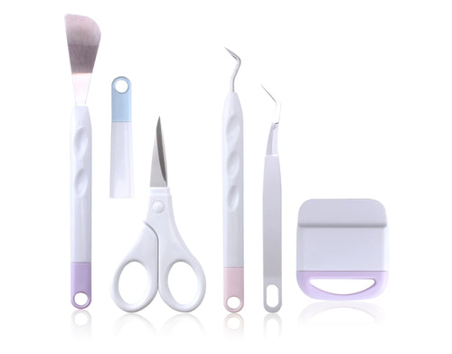 ชุดเครื่องมือกำจัดวัชพืชไวนิล DIY เครื่องมือแกะสลักนูนรูปเงาดำ, 5 In 1, 5 In 1+Cutting Pad, 5 In 1+Recycler+Bag, 6 In 1+Recycler+Bag, 5 In 1+Recycler+Pen Holder
