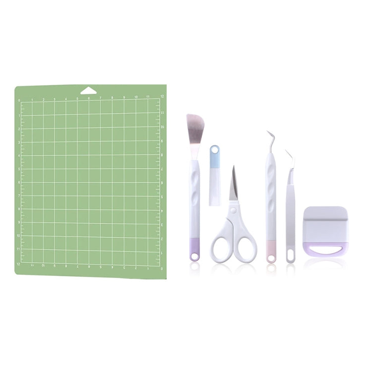 ชุดเครื่องมือกำจัดวัชพืชไวนิล DIY เครื่องมือแกะสลักนูนรูปเงาดำ, 5 In 1, 5 In 1+Cutting Pad, 5 In 1+Recycler+Bag, 6 In 1+Recycler+Bag, 5 In 1+Recycler+Pen Holder