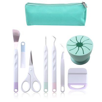 ชุดเครื่องมือกำจัดวัชพืชไวนิล DIY เครื่องมือแกะสลักนูนรูปเงาดำ, 5 In 1, 5 In 1+Cutting Pad, 5 In 1+Recycler+Bag, 6 In 1+Recycler+Bag, 5 In 1+Recycler+Pen Holder