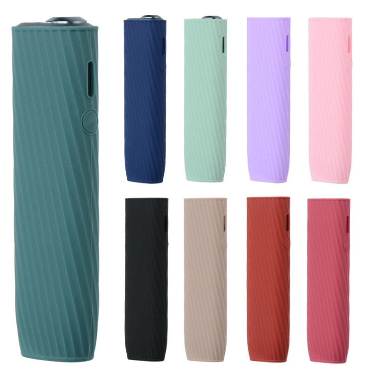 เคสซิลิโคนทแยงบุหรี่อิเล็กทรอนิกส์สำหรับ IQO ILUMA ONE, สีดำ, สีน้ำเงินเข้ม, สีเขียว, สีม่วงอ่อน, สีแดงกุหลาบ, สีเขียวมิ้นท์, สีชมพู, สีทอง, สีแดง